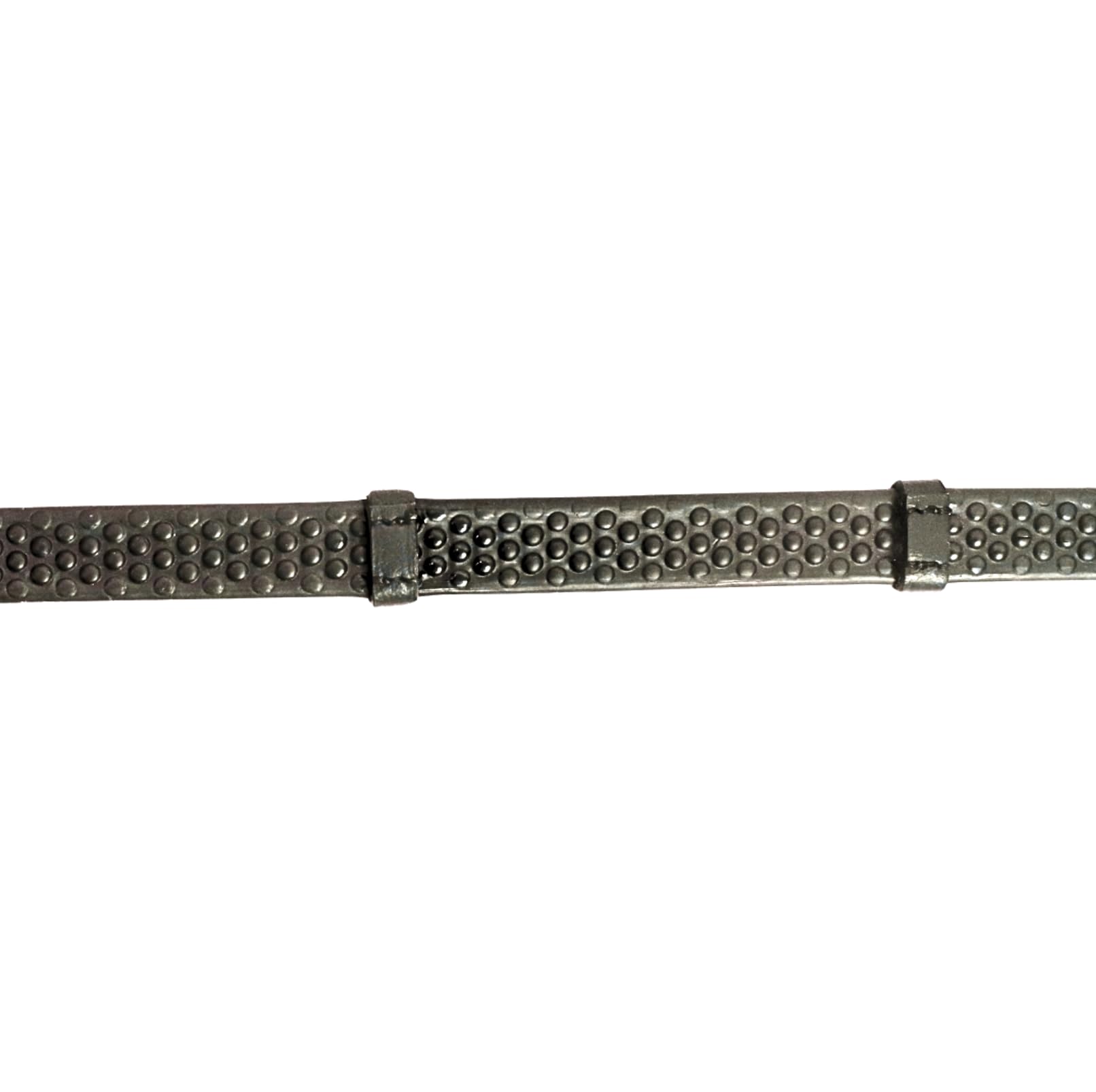 Rênes en cuir - Rênes d'équitation en cuir de qualité supérieure avec revêtement en caoutchouc et butée de martingale pour une prise en main et un contrôle sûrs (noir, plein)