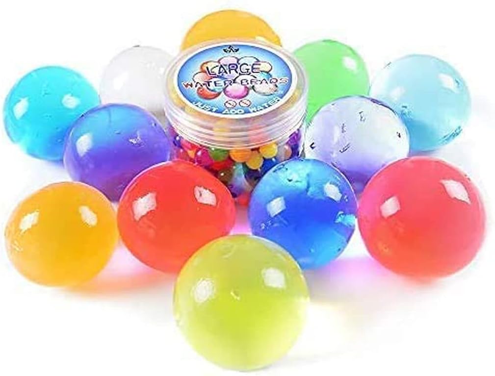 Large Water Gel Beads 8 Ounces Giant Jumbo Water Beads Non Toxic for Kids Sensory Playing, Wedding Home Decoration, Plants Vase Filler