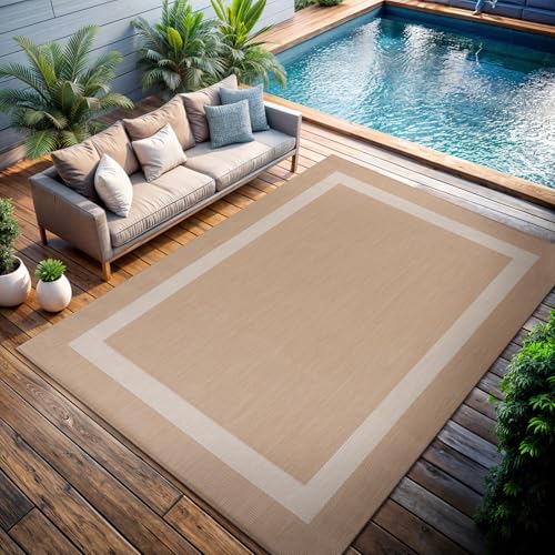 CAMILSON 9x12 Waterproof Outdoor Rug for Patio