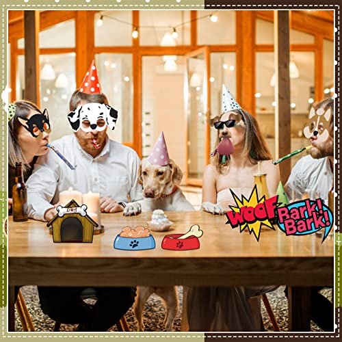 Nezyo 38 Pieces Dog Birthday Party Supplies Puppy Photo Booth Props Puppy Party Decorations For Baby Shower Birthday Party Supplies, Multi Color #TOP7