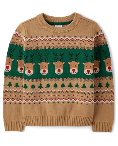 Gymboree Boys' Long Sleeve Crew Neck Pullover Sweater