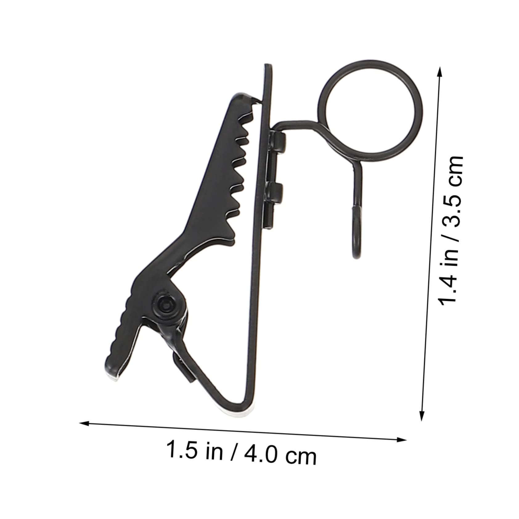 Yardwe 10Pcs Iron Mic Tie Clips Durable Microphone Holder Clips for Easy Attachment to Shirts and Collars Compact for Portable Use for Recording and Broadcasting