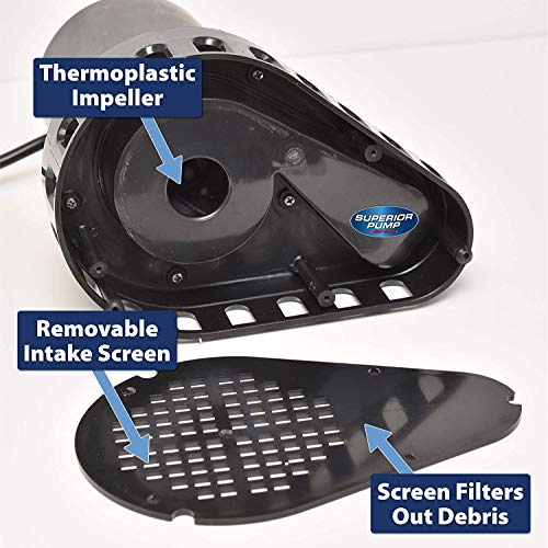 Superior Pump 92072-U 1/3 HP Remote Sink Drain Pump System, Black by Superior Pump - Image 8
