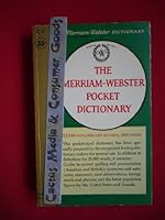The Merriam-Webster Pocket Dictionary 0671456725 Book Cover
