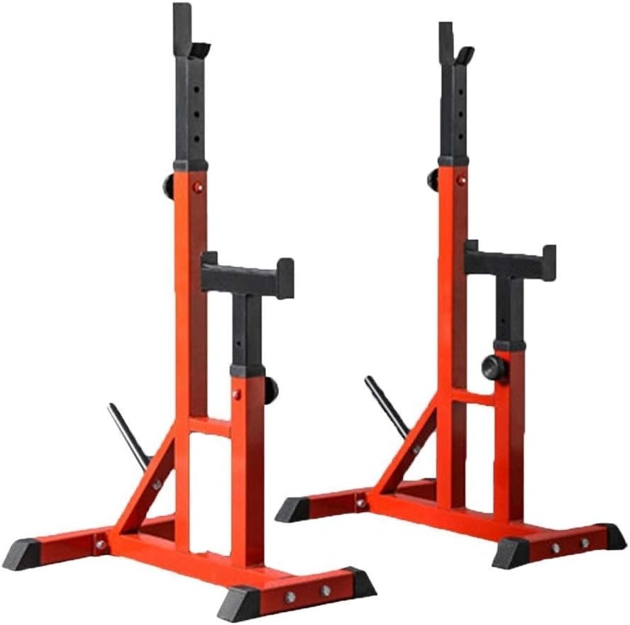 Squat Rack Dipping Station Barbell Rack Dip Stand Fitness Bench Press Free-Weight Racks Squat Rack Stand - Adjustable Bench Press Rack-Multi-Function Barbell Rack Height Adjustable