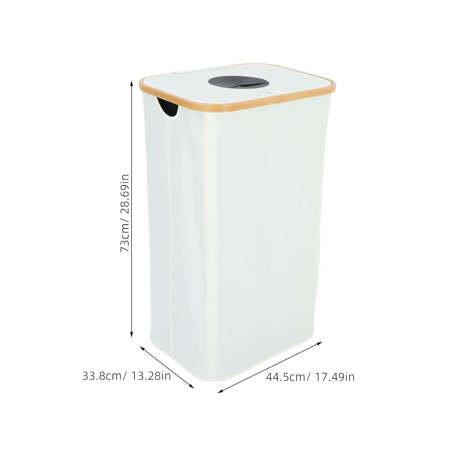Foldable Large Capacity Bottle Storage Bin 105l with Lid, Frame and Oxford Fabric, Removable Inner Bag Recycling Container for Kitchen and Home Sorting