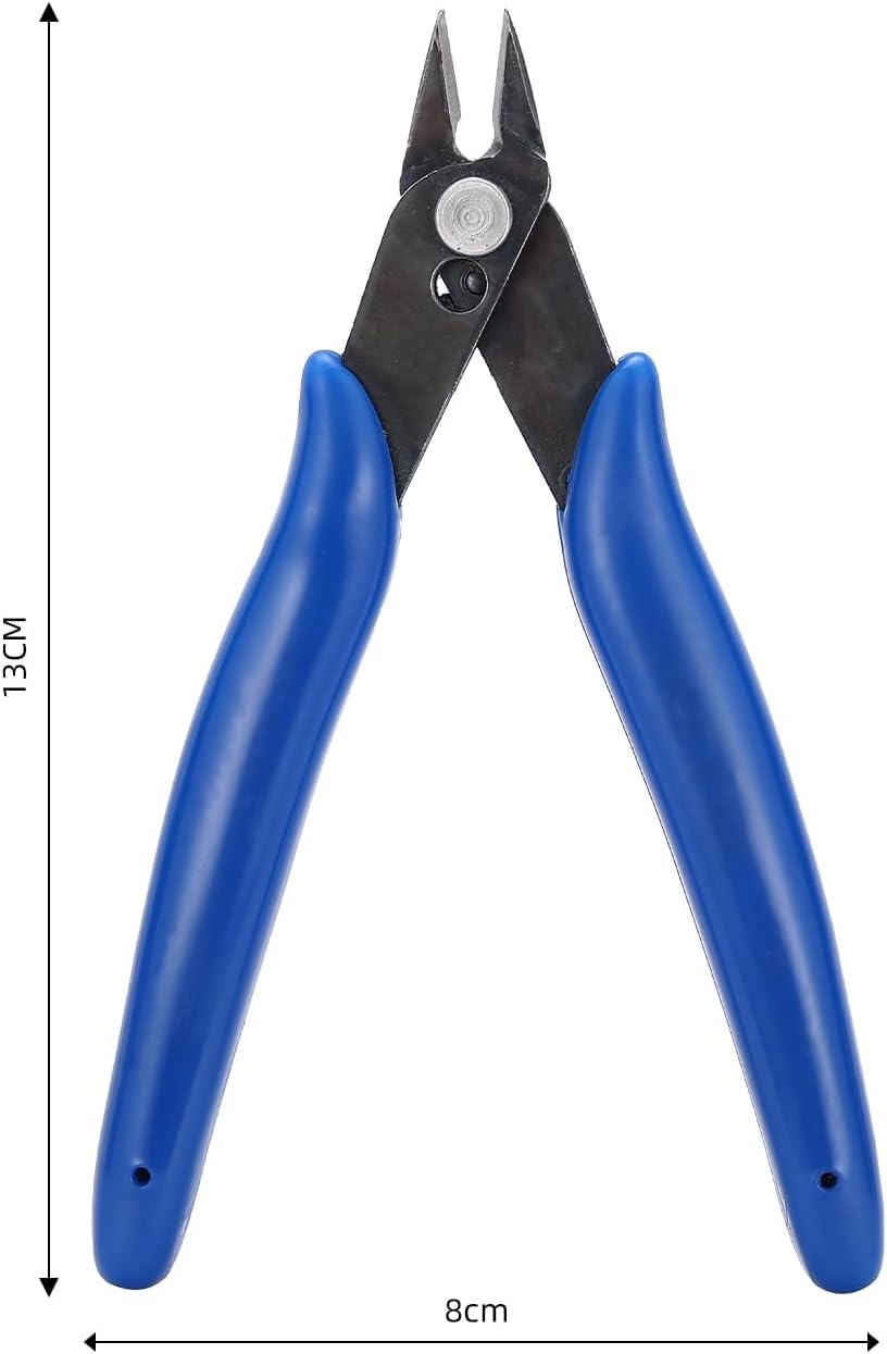 Wire Cutters, Precision Electrical Cable Cutters, Wire Flush Cutters, Side Cutters for Cutting, Diagonal Cutting Pliers for Jewelry, Home DIY, Cutting Plier Side Snips Jewellery Pliers