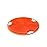 Boie USA Flat Body Scrubber - Hygienic, Exfoliating Loofah Alternative - Feels Like Silicone Scrubber Gentle on Sensitive Skin, Hypoallergenic, BPA- & Latex-Free, Made in The USA (Orange)