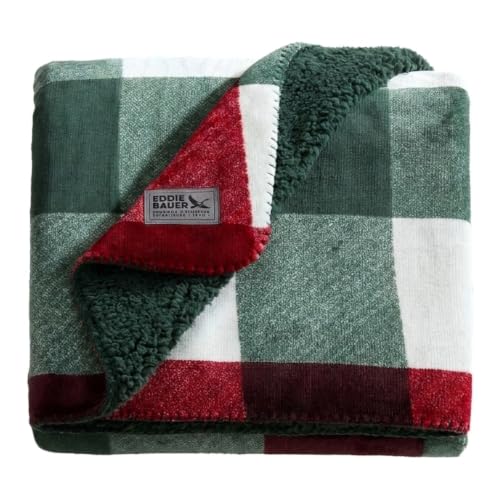 Eddie Bauer - Soft Reversible Throw Blanket...