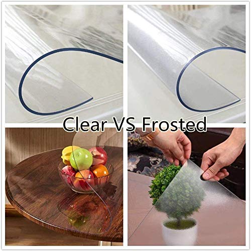 Leffora Custom 1.5Mm Thick Crystal Clear Table Cover Protector 2Pcs 14 X 14 Inch Waterproof Pvc Protective Table Pad Transparent Mat For End Table/Night Stand, Coffee Table, Dining Room Table #TOP5