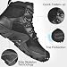 Imagen de FREE SOLDIER Botas de Caza para Hombres Medio Alto Zapatos Botas Militares de Combate de Tiro Alto con Cordones Ligeros para Todo Terreno para Montaña Trekking