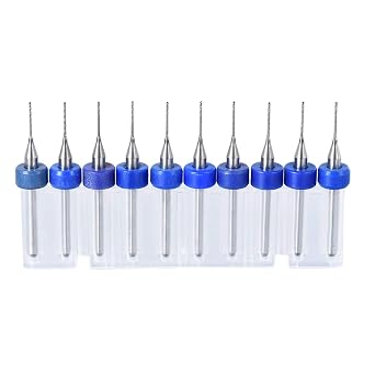 uxcell PCB Drill Bits 0.5mm Tungsten Carbide Rotary Tool 1 Set 10 Pcs