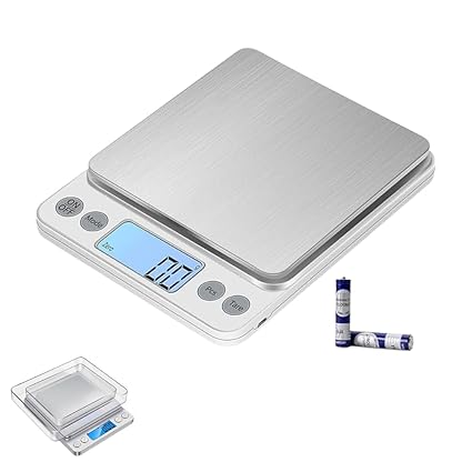Balança Digital de Precisão para Cozinha, 0,1g a 2kg