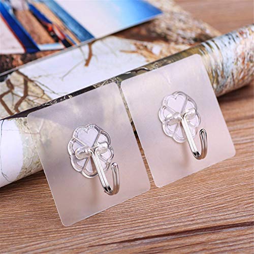 Kk5 Adhesive Wall Hooks Hangers Heavy Duty 13 Pounds Sticky Hooks For Hanging For Kitchen Livingroom Bedroom Student Dormitory Stainless Steel Ceiling Hanger #TOP3