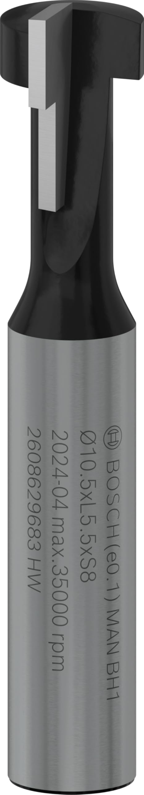 Bosch 1x PRO Router Bit Keyhole (for Softwood, Hardwood, Ø 6,6 mm, Professional Accessory Hand-Held Router, Trim Router)