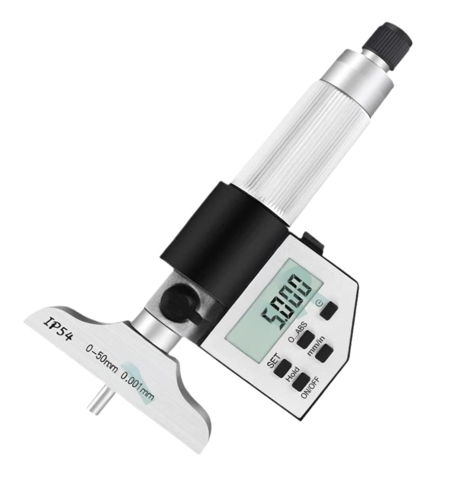 FQJYXWEWL Digital Depth Micrometer 0-25mm 0-50mm 0-100mm 0-150mm 0-200mm 0-300mm IP54 0.001mm DIN40050/IEC529(0-50mm)
