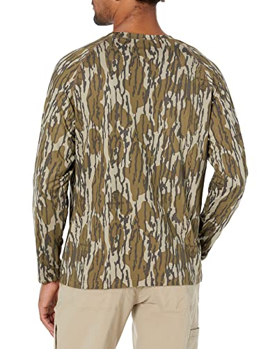 Mossy Oak Standard Camo Hunting Shirts for Men Long Sleeve, Original Bottomland, Medium