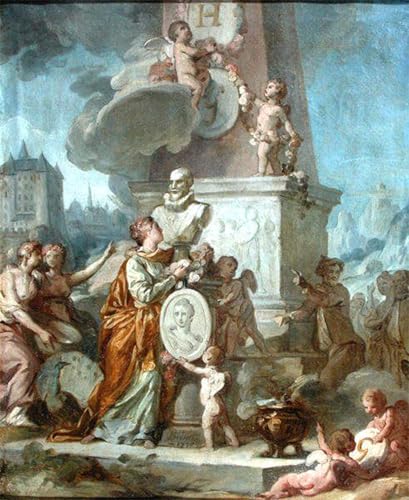 Affiche vintage Henri IV pour décoration chambre ambiance artistique tableau 60x90cm