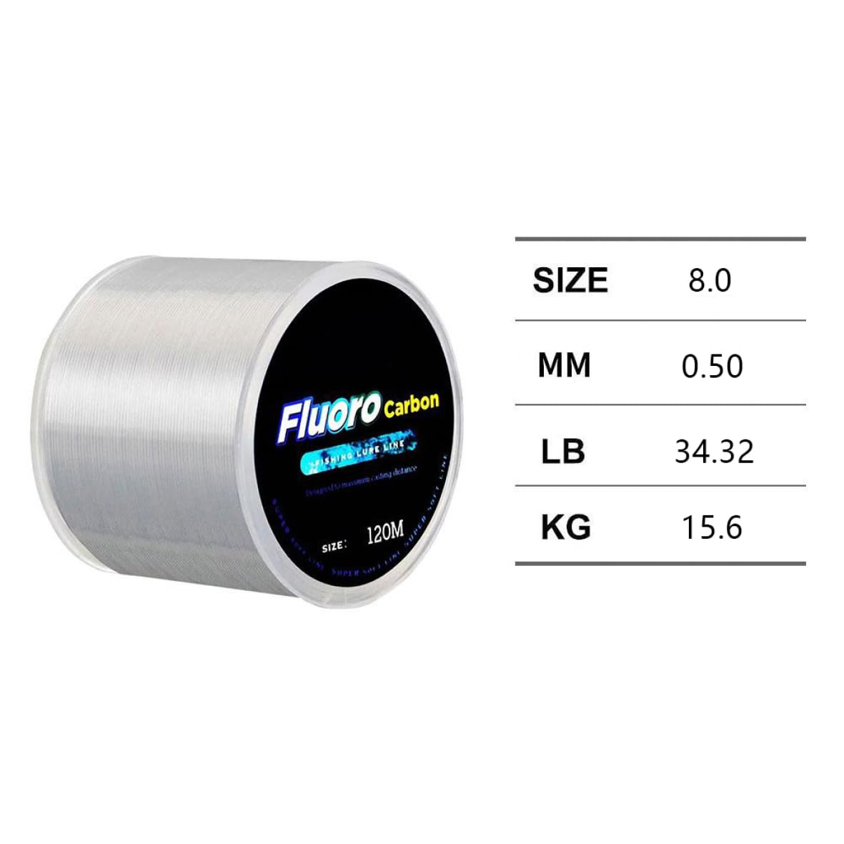 AEIOFU Nylon Fishing Line Heavy Duty Fly Fishing Leader Line Wear-Resistant Carp Wire 0.5mm Sea Nylon Carp Monofilament Fly Leader