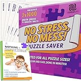 AGREATLIFE New Improved 14 Sheets No Stress, No Mess Puzzle Saver - Stickier Than Ever - Glue for Puzzle: Securely Sticks: Permanent Puzzle Preservation Up to 2000-piece Work of Art