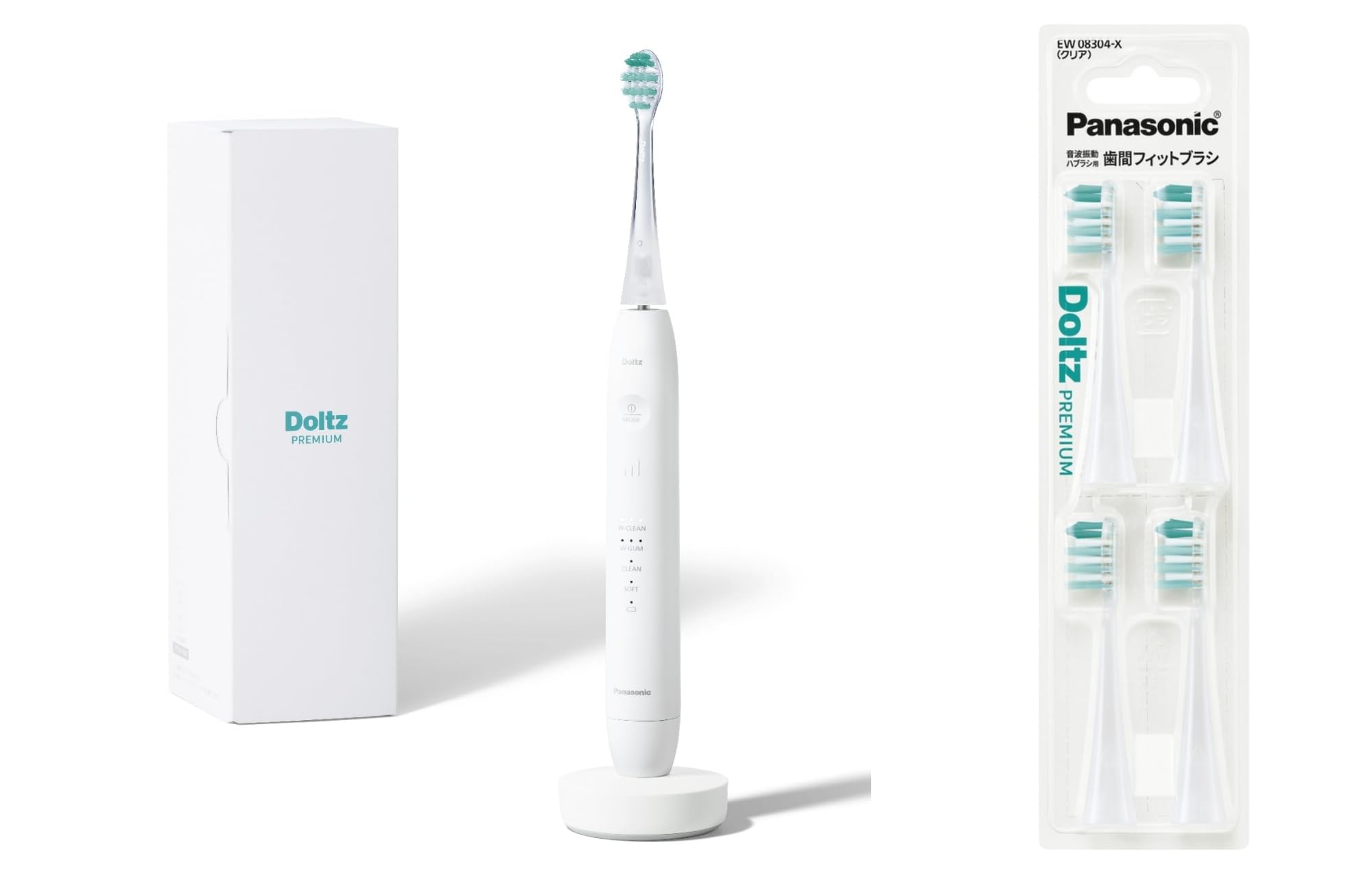 Amazon.co.jp: パナソニック 電動歯ブラシ ドルツ EW-DP38-W + 歯間