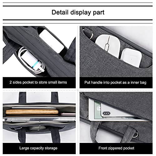 Image of Voova 14-17.3 Inch Women Men Laptop Sleeve Shoulder Bag Waterproof Carry Case
