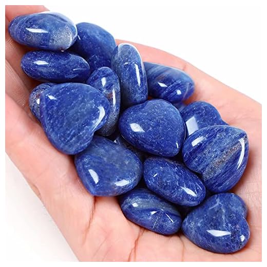 XIANNVXI 10 PC Lapislazuli Stein Kristalle Herz Steine Liebe Heilung Kristall Edelsteine Set Poliert NatüRliche Glückssteine