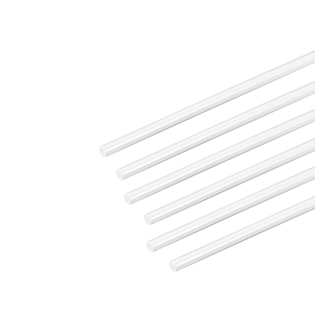 uxcell ABS Styrene Plastic Round Bar Rod,1/16 inch Dia 20