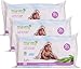 MASMI NATURAL COTTON Bio Feuchttücher Baby, 3er Pack (3 x 60 Stück)
