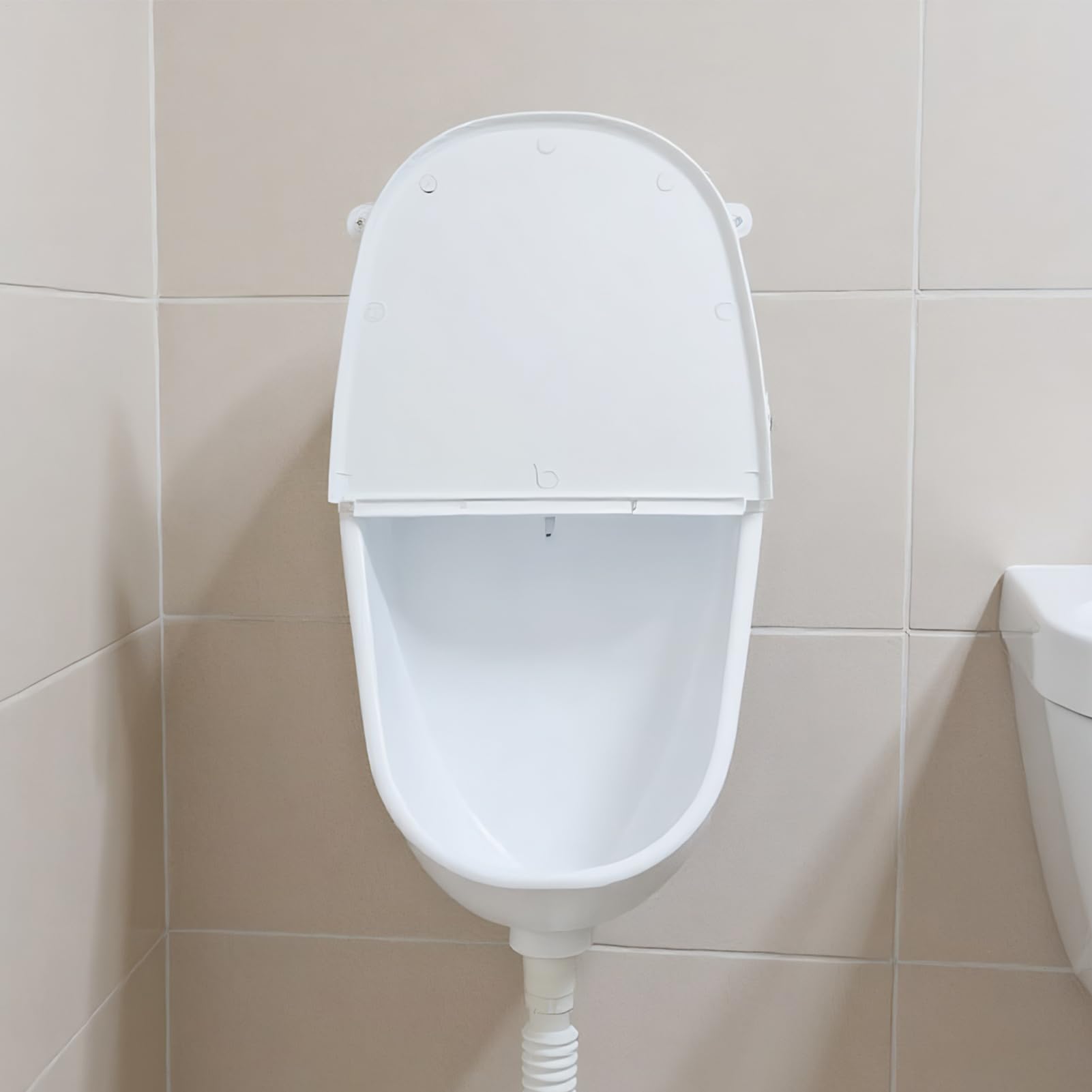 Orinal Pared - Dispensador de comercial | Orinal de caza de agua con tapa para exteriores niños camping camping patio trasero sanitario