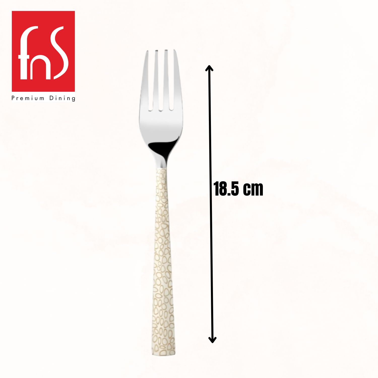 Montavo by FnS Pebble Unique Laser Design Stainless Steel Cutlery 6 Dinner Forks Set Pack of 6 Forks for Dining Table, Home and Kitchen