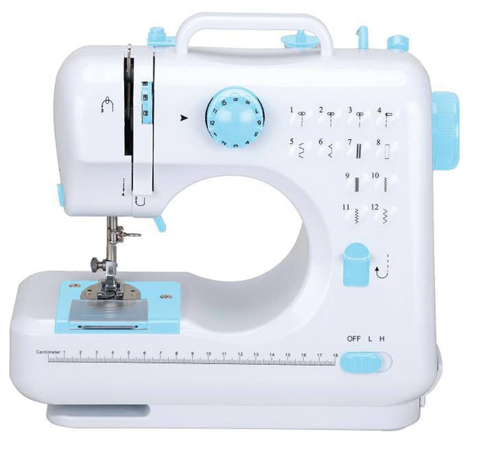 Zooeeyll Sewing Machine for Beginners Portable Sewing Machine with 12 Built-In Stitches
