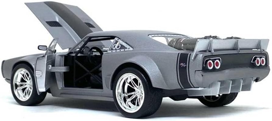 Jada Toys Fast & Furious 1:24 Dom's Ice Charger Die-cast Car, Toys for Kids and Adults, Silver (98291)