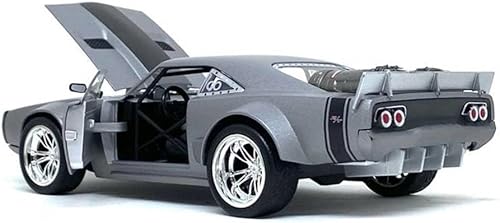 Miniatura 6 de Jada Toys Fast & Furious 124 Dom's Ice Charger - Auto fundido a presión, juguetes para niños y adultos, plateado (98291)