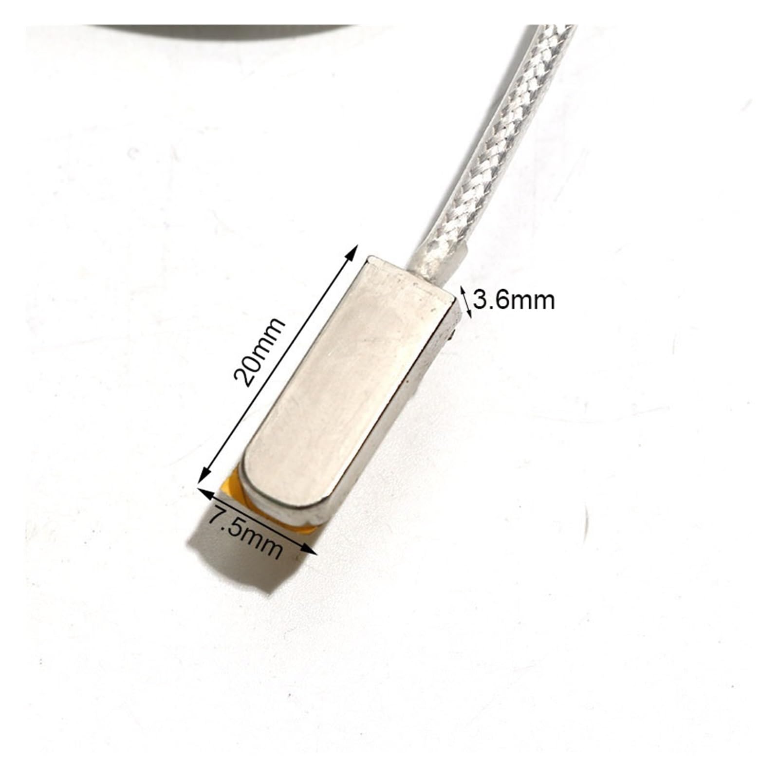 1 unidad tipo K/PT100 Sensor de temperatura de parche de medición de superficie pegada sonda SUS304 resistente al agua con cinta de lámina de cobre | PT100 Cable 10m