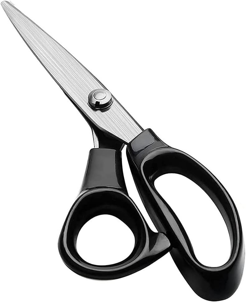 Pinking Shears 9-Inch, Fixinus Zig Zag Scissors for Fabric, Stainless Steel, Professional Handheld Dressmaking, Sewing, Quilting, and DIY Crafting
