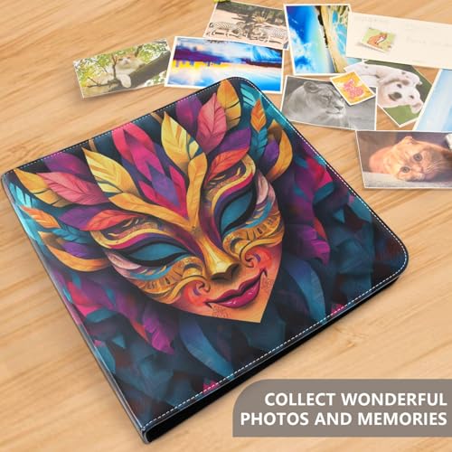 Álbum de Fotos Scrapbook Adhesivo DIY FLildon, Tapa de Cuero PU, 3 Anillos, 40 Páginas, 8x10, para Memorias miniatura 5