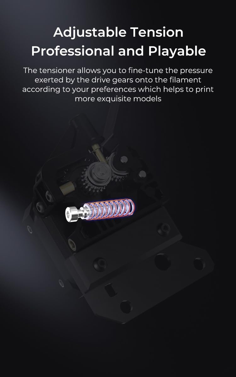 Adjustable tension mechanism on the Sprite Extruder