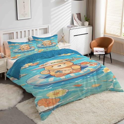 Parure de lit 90x190 zippée pour simplifier le change et protéger la couette
