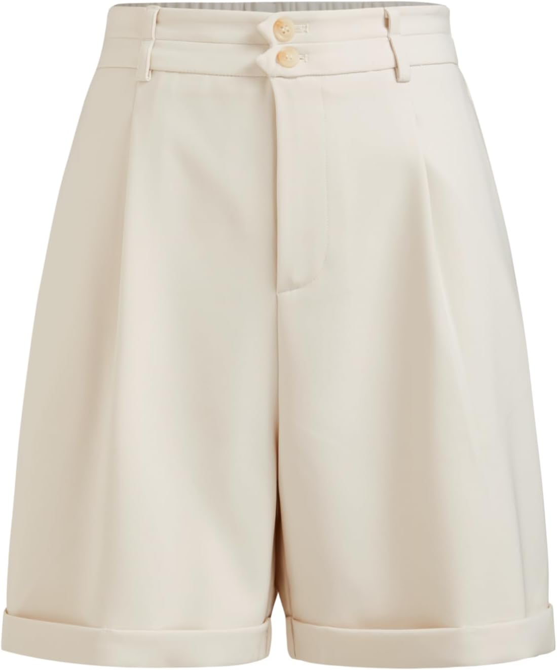 CIDER Bermuda Shorts for Women Elastic High Waisted Wide Leg Shorts Work Casual Dressy Shorts