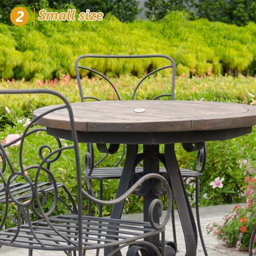 Tapas para orificio de sombrilla de mesa de patio para cenas seguras en terrazas de exterior 7