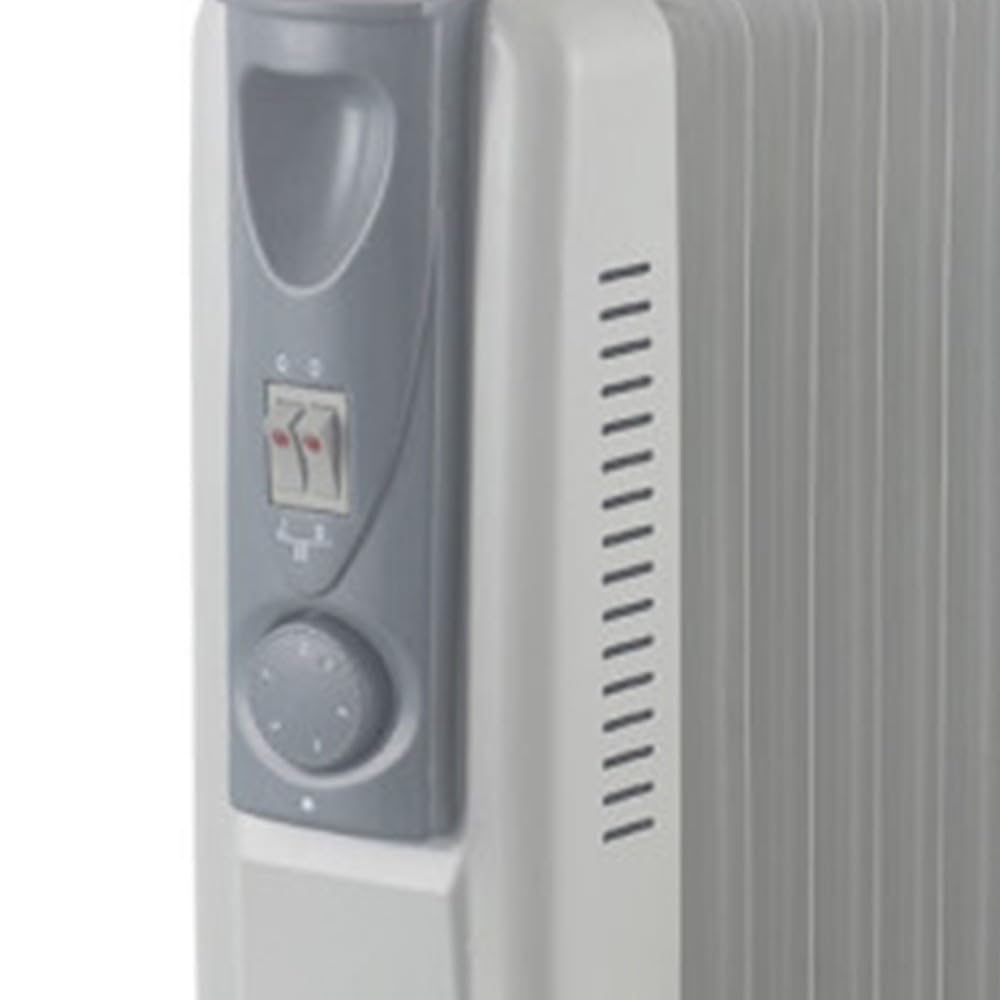 Radiador de Aceite Confort 1500W, 2000W o 2500W Blanco y Gris | 7, 9 u 11 Elementos, 3 potencias, Ruedas, termostato Regulable