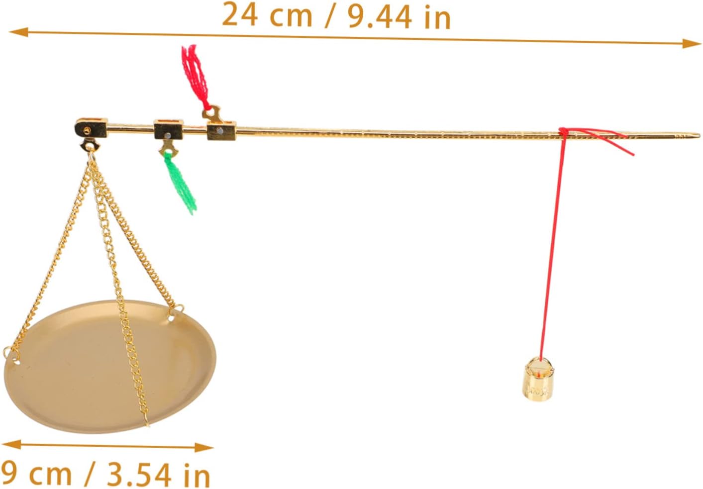 Cabilock Small Copper Gram Scale with Plate Portable Handheld Weighing Tool for Medicine Tea and Jewelry Accurate Precision Design Easy to Use Capacity