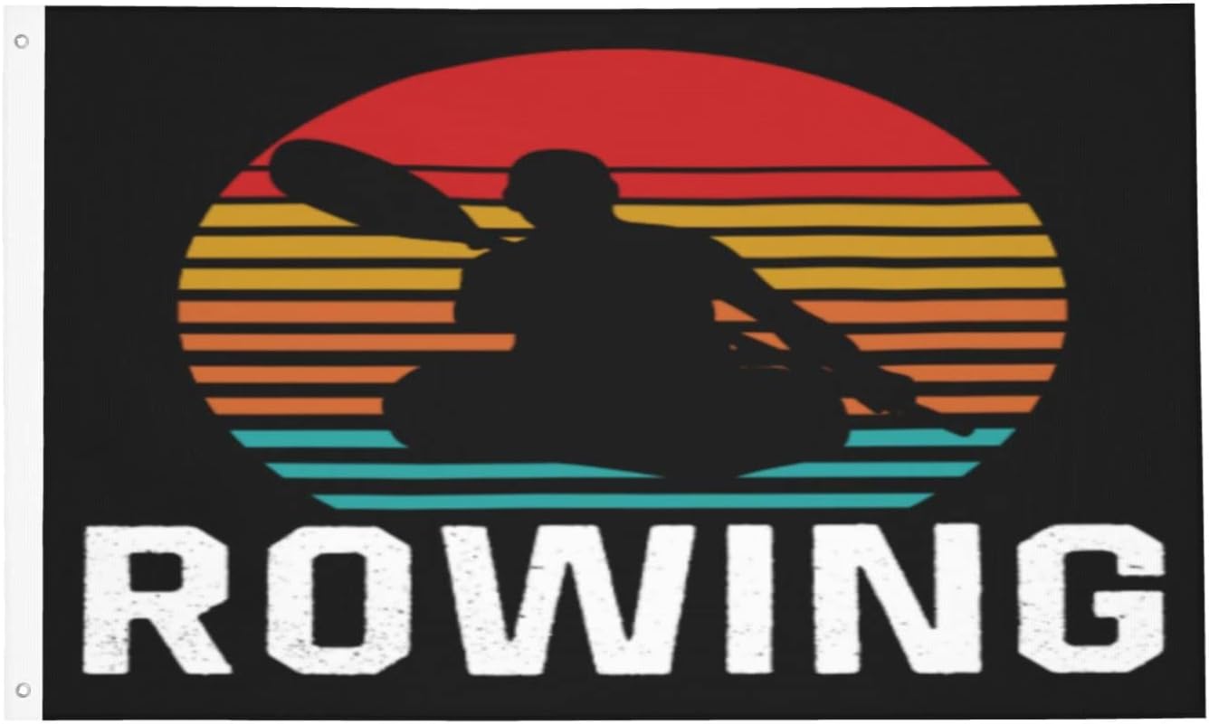 Funny Rowing Rower Row Crew Sports Gifts For Women Flag 3×5 FT Funny Flag Suitable For itories Indoor Garage Gifts Mothers Day Gifts for Mom Fathers Day Gift for Dad Gifts