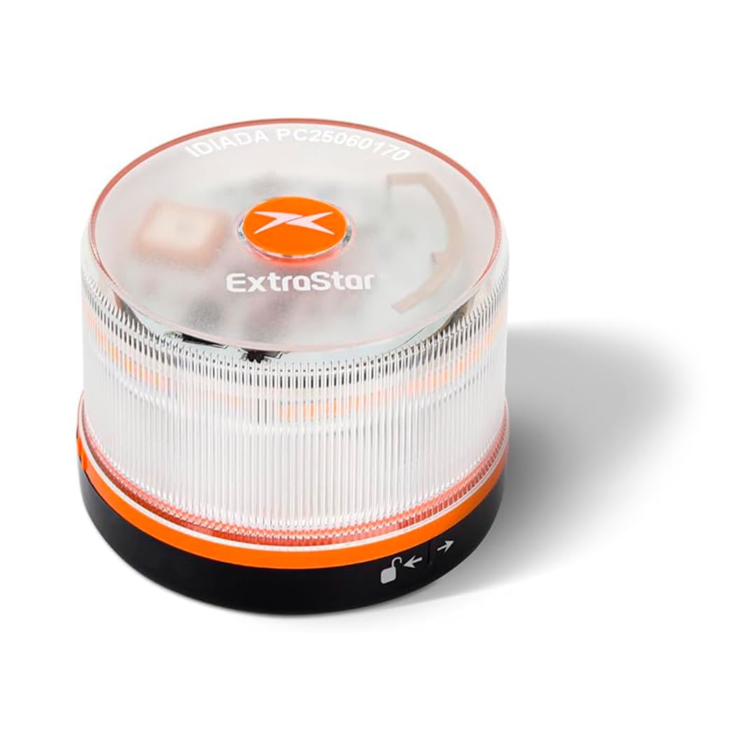 WEIDA Baliza V16 Geolocalizable para Coche | Luz de Emergencia Homologada DGT 3.0 | Señalización Vial con Base Magnética | Autonomía hasta 2 Horas | Resistencia IP54 (2 UNIDADES)