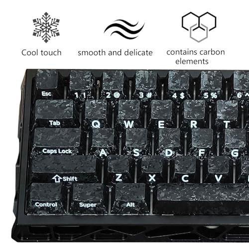Touches de clavier professionnelles aspect carbone lot complet 119 - 5