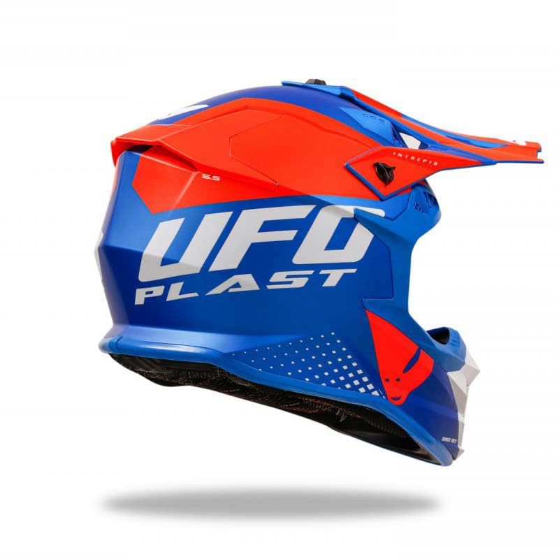 Casque Intrepid UFO PLAST Bleu Orange Taille M pour Moto Cross - 7