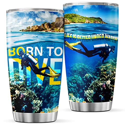 Scuba Diving Insulated Stainless Steel Mug 20 oz