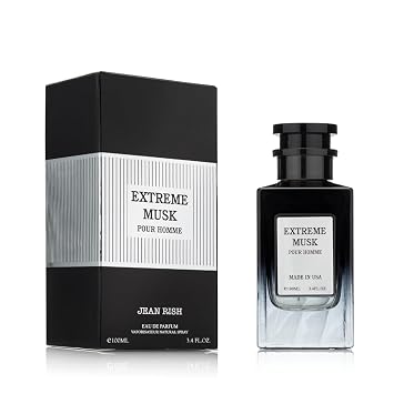 Jean Rish Extreme Musk, Eau De Parfum for Men 3.4 Fl Oz / 100ml with Bergamot-Pepper-Lavender,Long Lasting and Luxury Fragrance, Made In USA