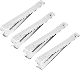 4 PCS Stainless Steel Garlic Peeler, Garlic Skin Remover, Portable Garlic Peeling Tool Fish Bone Tweezers Tongs Chicken, Duck, Meat Hair Extractor